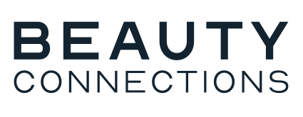 Logo of Beauty Connections with black text on a white background