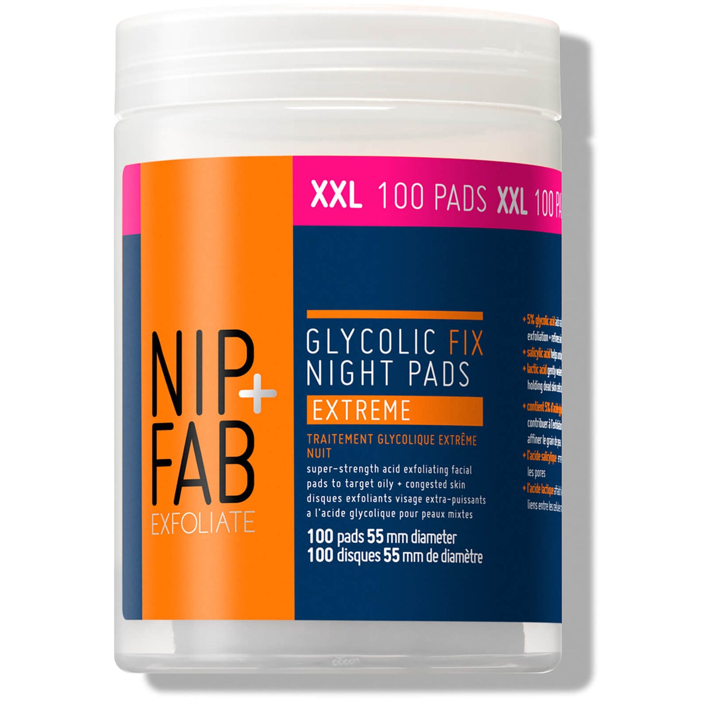 NIP+FAB Glycolic Fix Extreme Pads XXL 5%